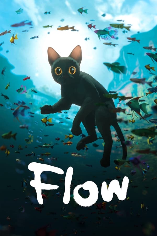 โปสเตอร์หนัง Flow (2024) ผจญภัยน้ำท่วมโลก